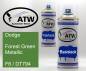 Preview: Dodge, Forest Green Metallic, F6 / DT794: 400ml Sprühdose + 400ml Klarlack - Set, von ATW Autoteile West.